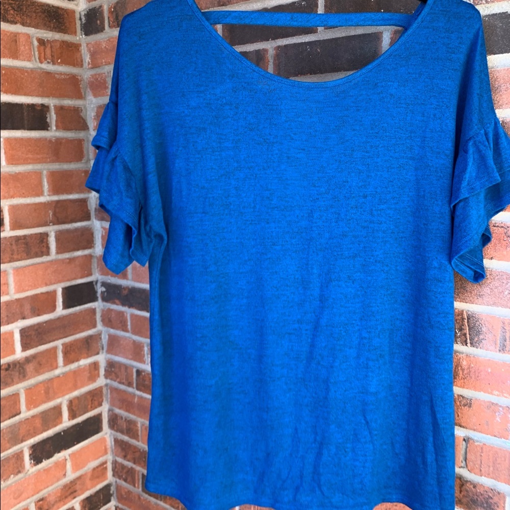 Bobbie brooks ruffle sleeve plus Size top